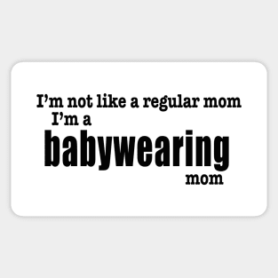 I'm a Babywearing Mom (black/front) Sticker